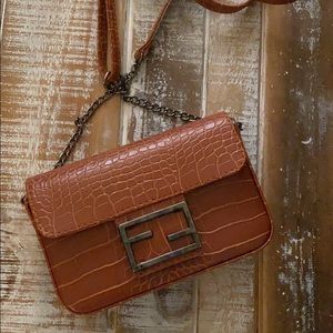 Cross body Bag purse brown